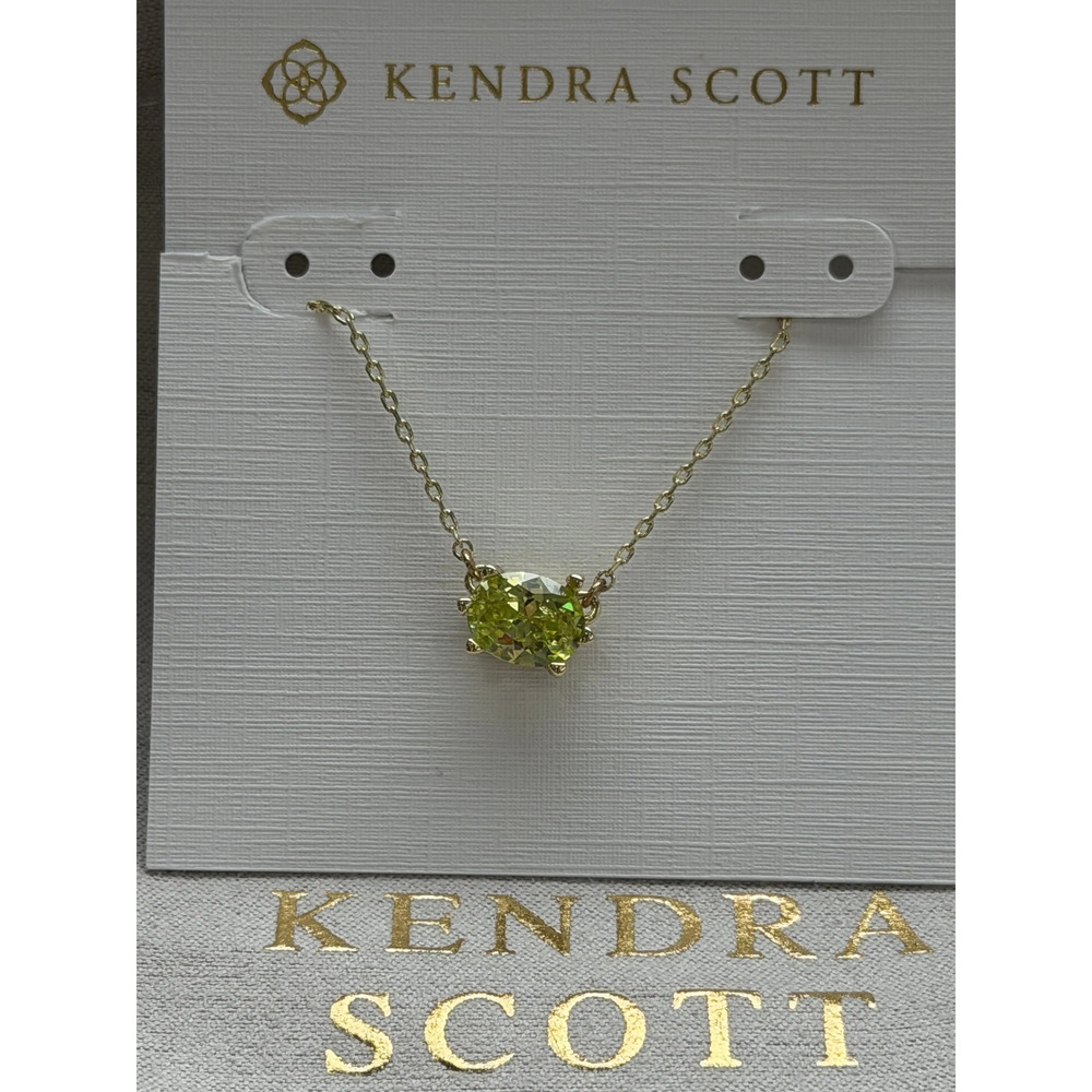 Kendra Scott Green Pendant Necklace
